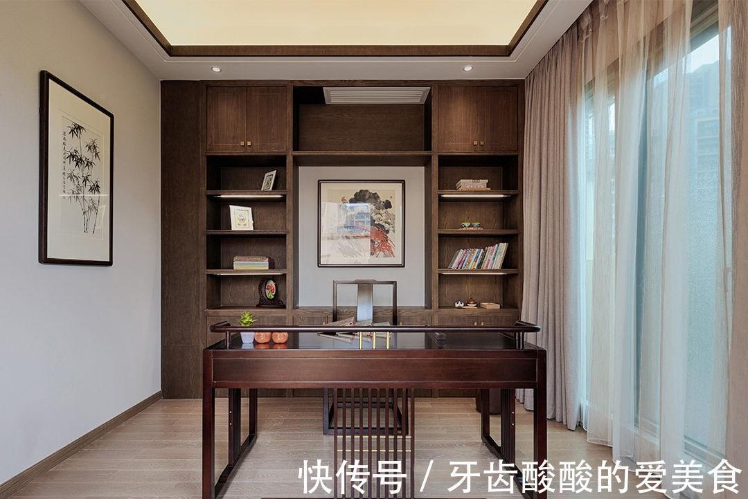 橙黄色|450平的中式别墅，拥有与众不同的清雅，让你领悟中式文化的魅力