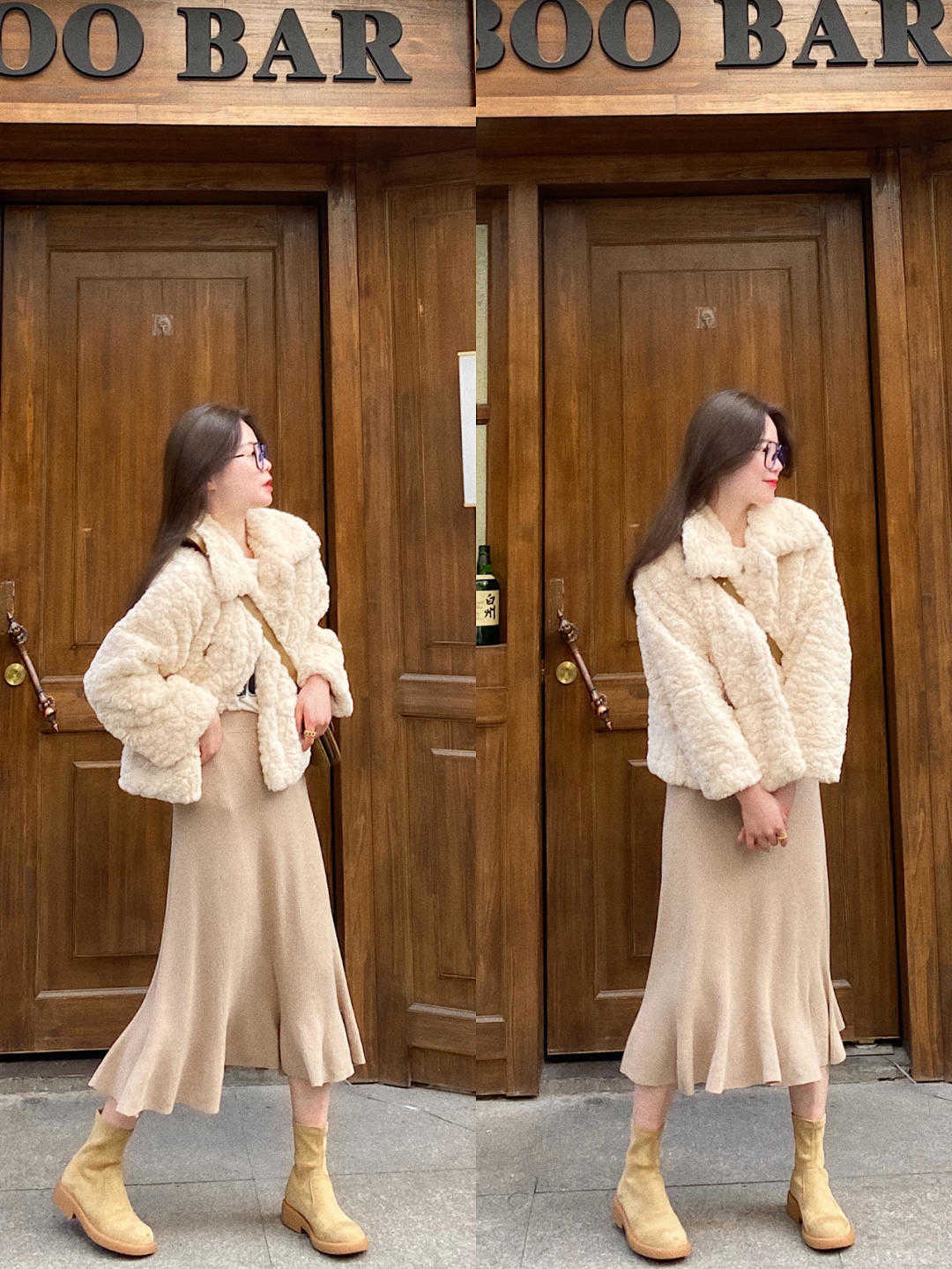 冬天 比大衣暖和,比羽绒服时尚,冬天的羊羔毛外套比想象更漂亮