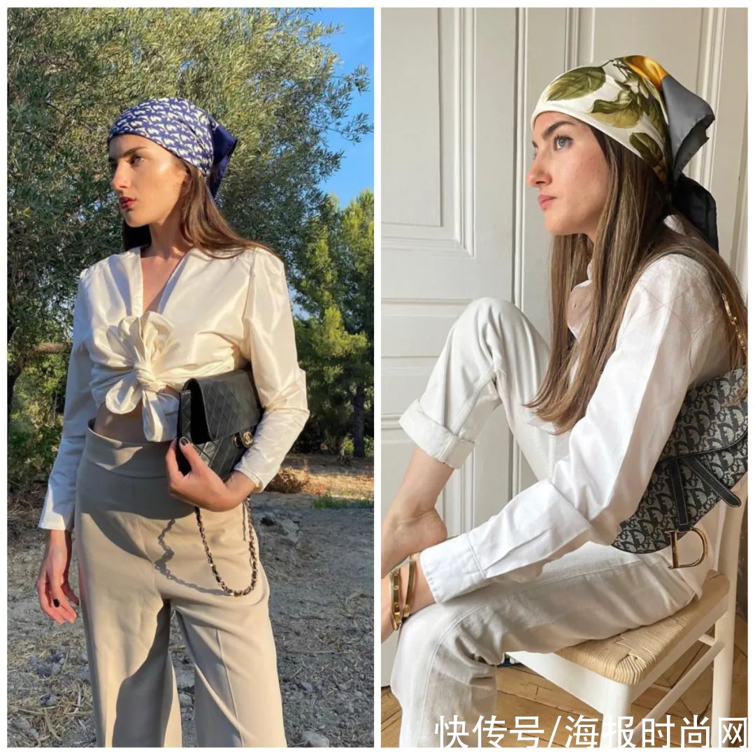 穿搭|教你美｜秋天的第一条丝巾，你会怎么系？