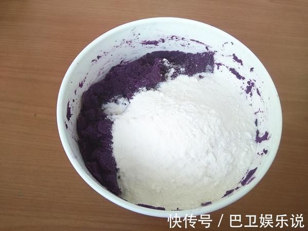 小麦粉|1个紫薯,4勺糯米粉,不用烤箱,不用炸,甜糯松软,比蛋糕好吃
