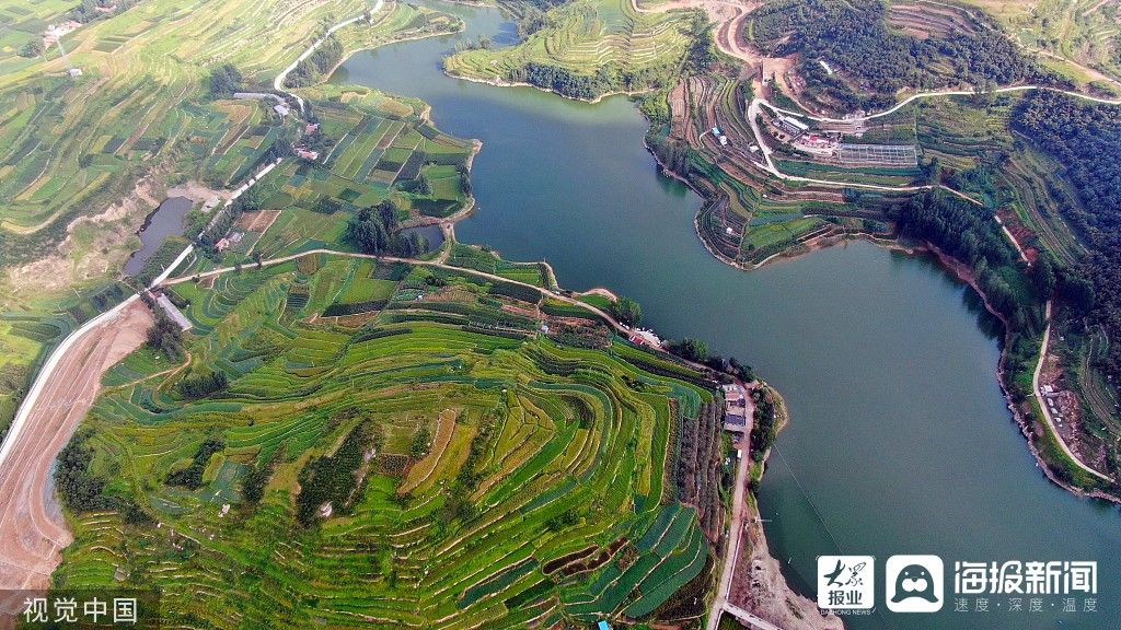 梯田|图看日照｜500米高空俯瞰壮美梯田