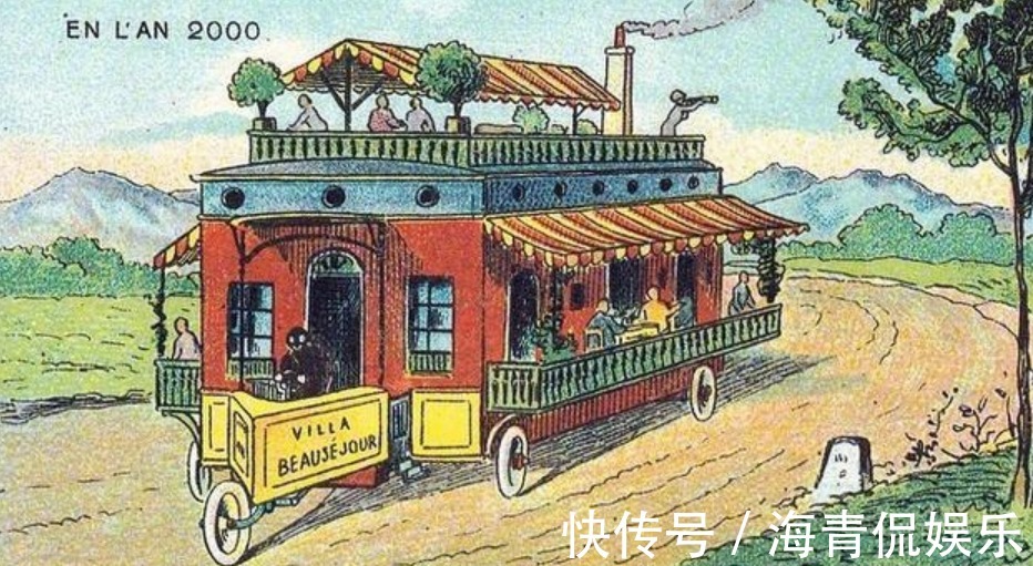 想象力&100年前的画家想象未来,并画了17幅画,网友神预言!