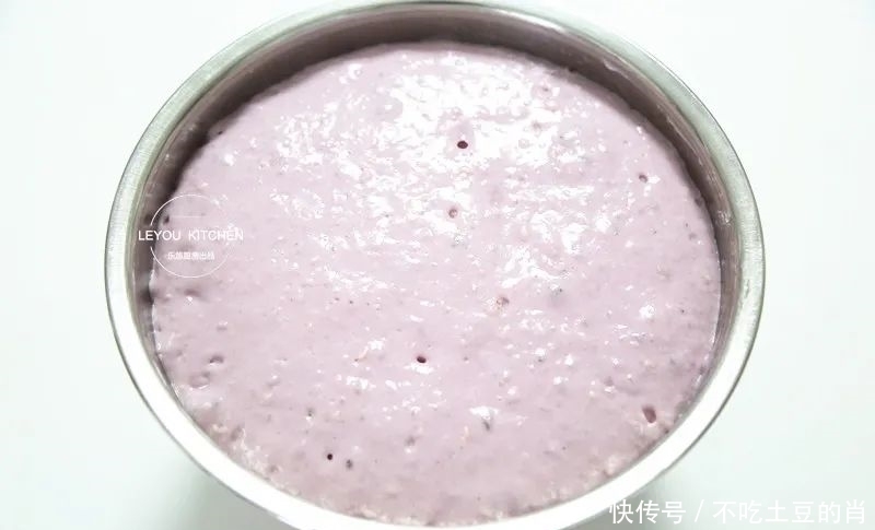 不用|不用揉面,搅搅面糊,蒸一块又松又软的发糕