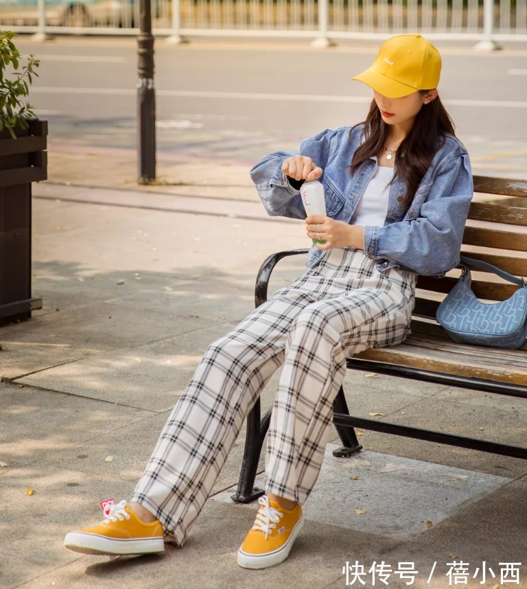格纹裤|今秋流行这些“显瘦神裤”,一键拉伸腿长,效果堪比换腿