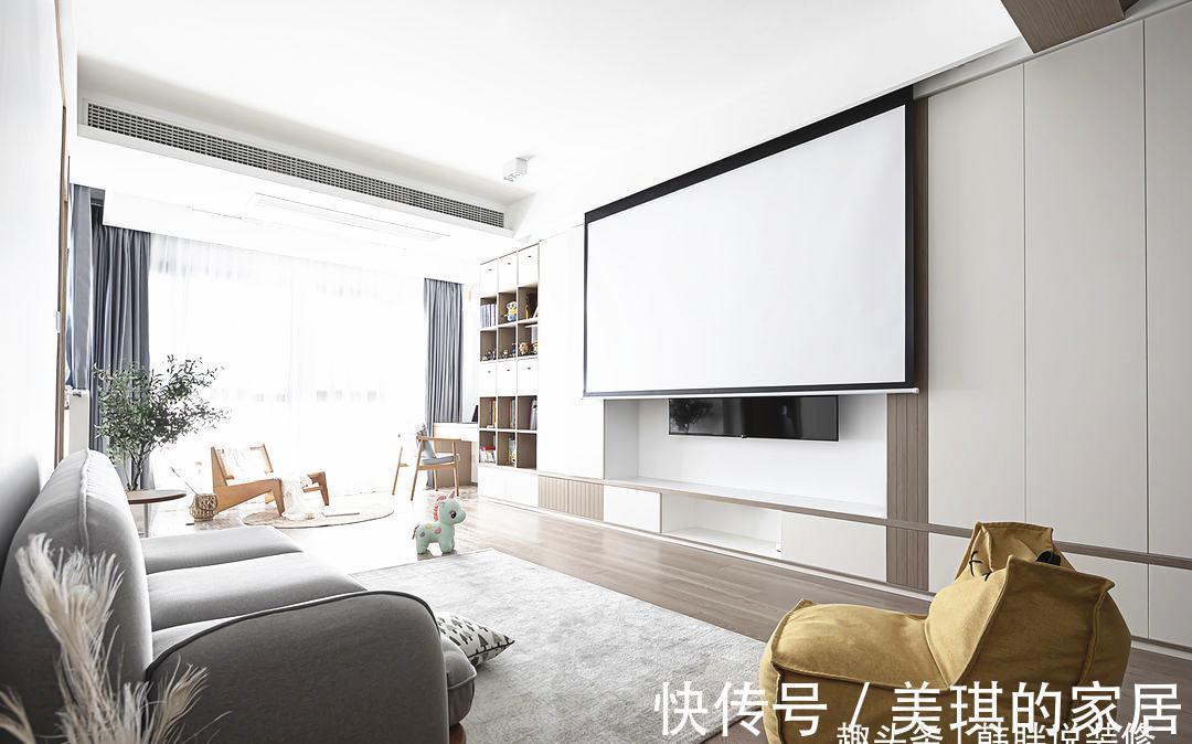 高级|90㎡新房坚持“穷装”,色调简单统一,全屋白墙反而更显高级感