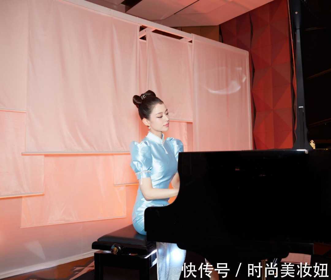 连衣裙|吉娜不愧是“中国媳妇”,穿旗袍连衣裙高贵优雅,郎朗太有福了