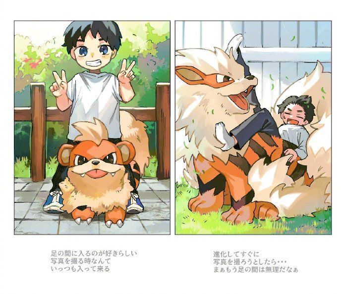 一起长大|这位画师的同人太有爱了:养一只宝可梦,然后和它一起长大