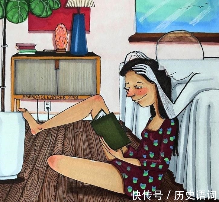 两个人！女插画师创作的20张展现了真实恋爱关系的插画