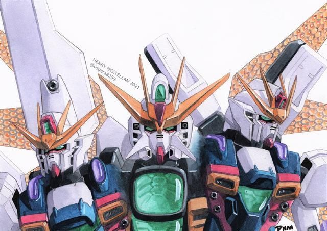 杰斯塔|机动战士高达插画,新安洲怎么被烤焦了?