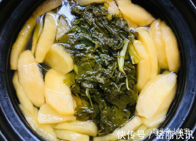 苹果|年后，记得用香菜苹果煮汤喝，老辈人流传下来的，大鱼大肉不再怕