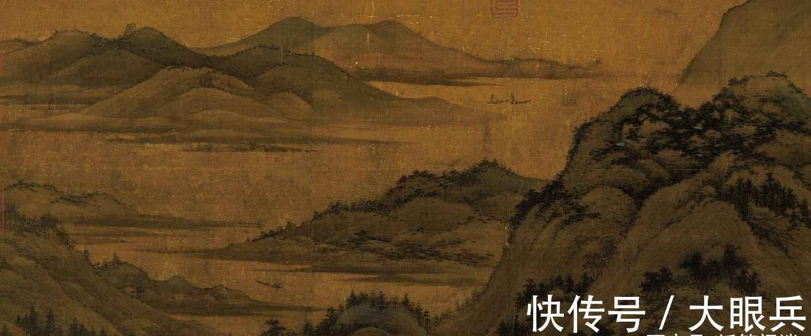 青绿山水@4幅大师绘就的山水画:看祖国大好河山,这江山万里盛景如画