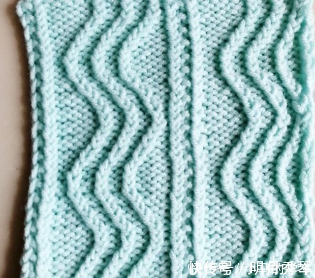 棒针|棒针不规则花样编织，花样耐看不过时，用它织毛衣还是不错的！