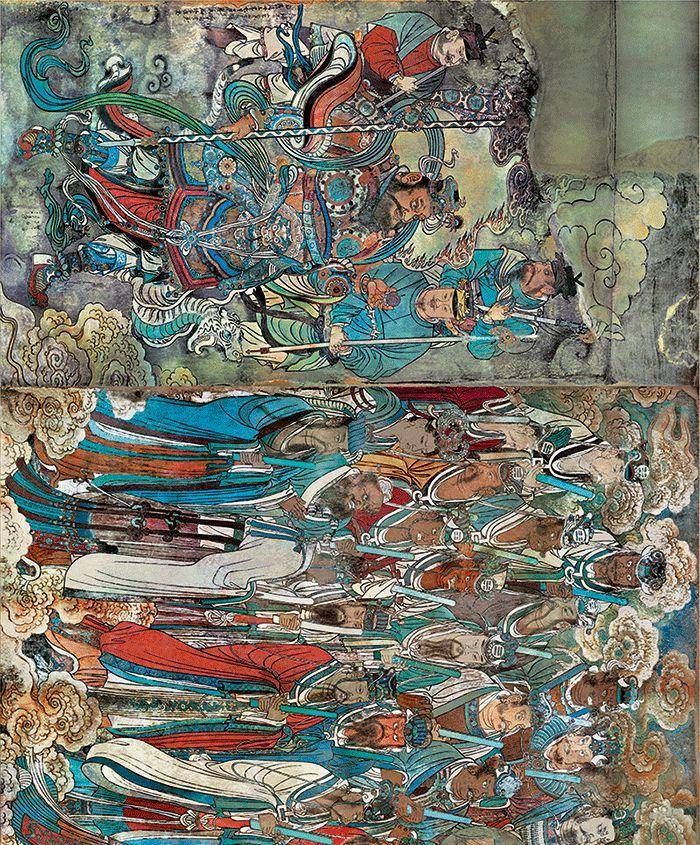 元始天尊#鉴赏|永乐宫壁画里的色彩美学