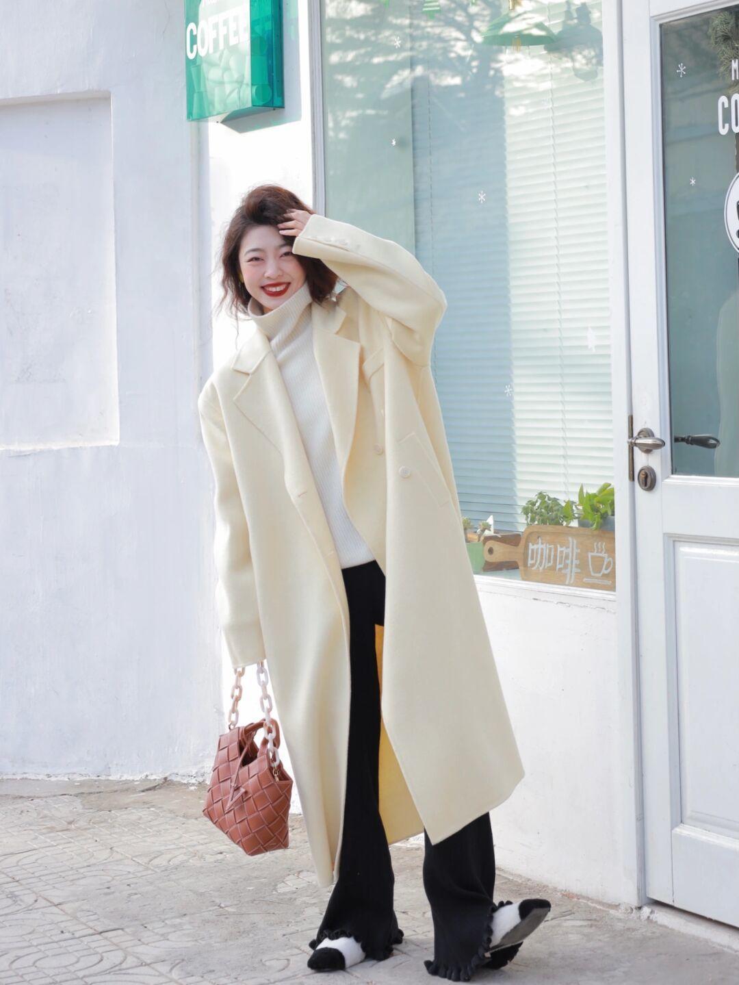 微喇裤 大衣怎么穿才时髦?看看这些简约高级的穿搭示范,轻松美成焦点