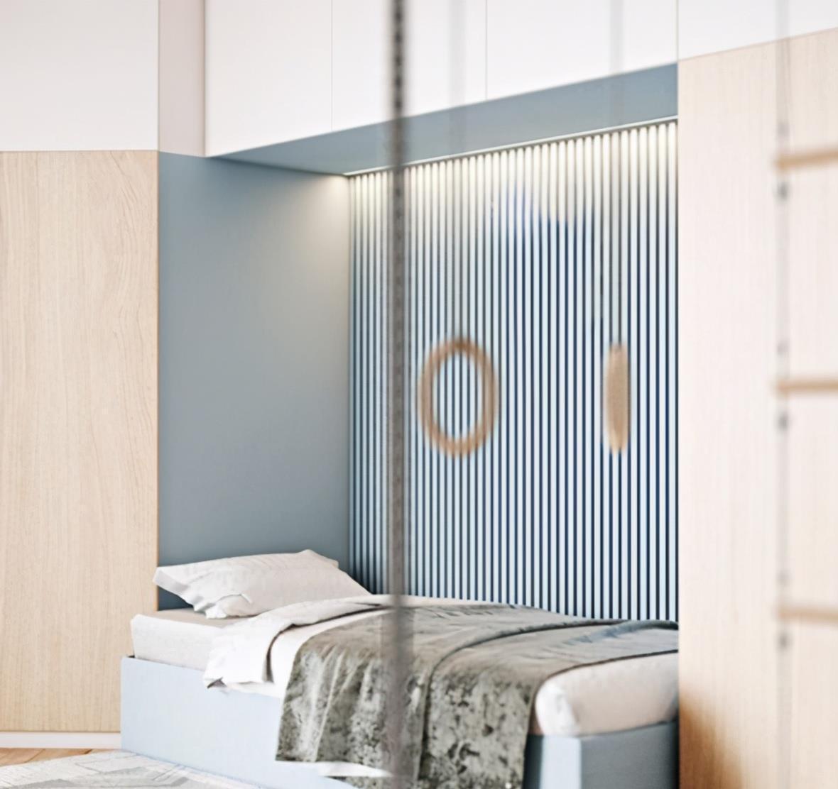 安全感|卧室小没关系，懂得这么去设计立省2㎡，有依靠孩子睡更有安全感