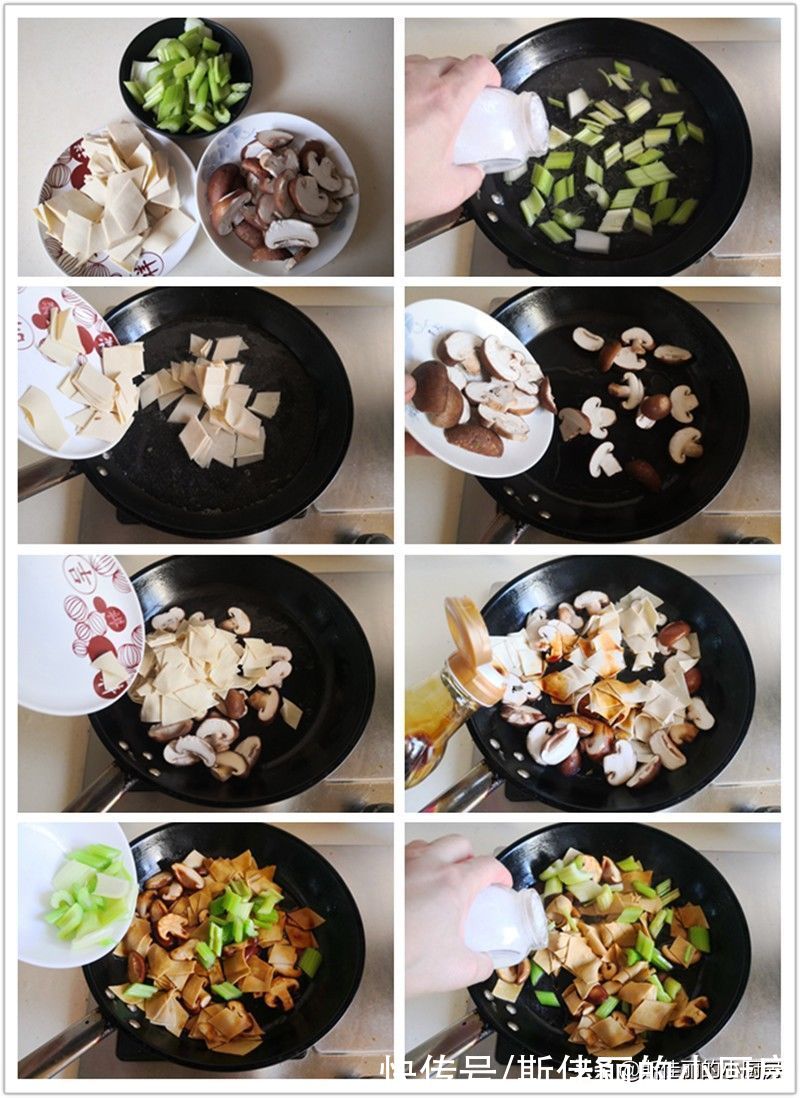 素菜|这三种素菜一起炒鲜美极了,不放肉也很香,清肠刮油,还越吃越瘦