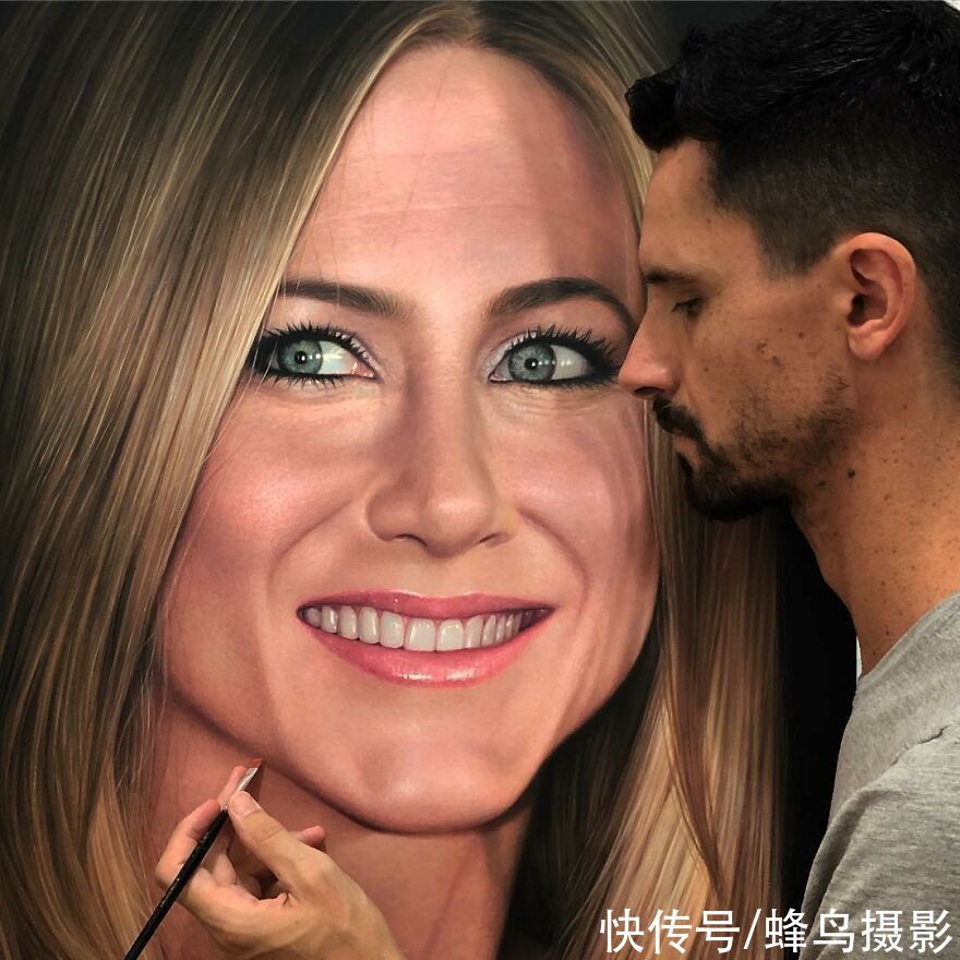 模特@艺术家向模特脸上泼蜂蜜？20张超逼真的作品，照片不过如此