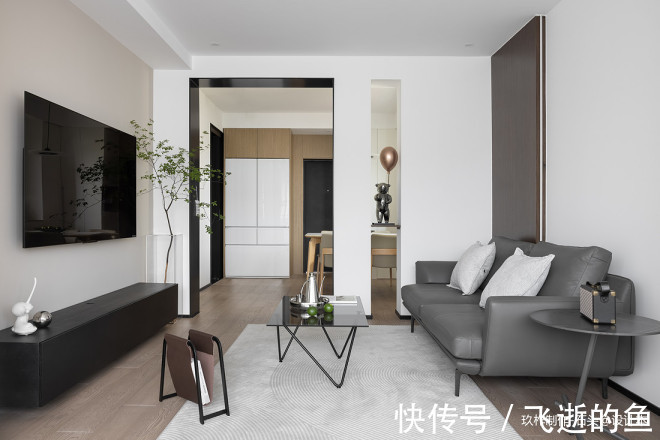 全屋|70㎡两居拆掉一间房成就一个大客厅！