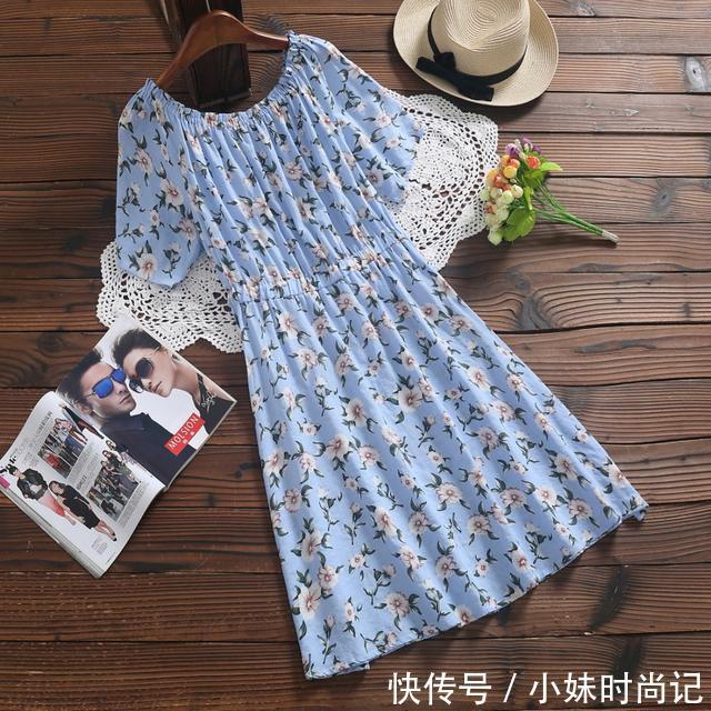 连衣裙 森女系碎花连衣裙,甜美可爱,彰显淑女气质,显气质还遮肉