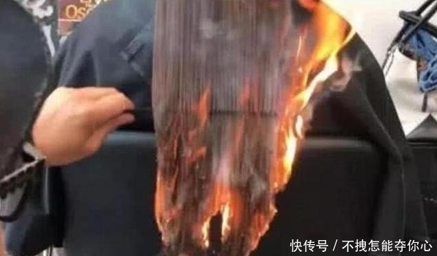 造型师 女子去理发,理发师却用火点燃她的头发,烧出来的发型居然更美
