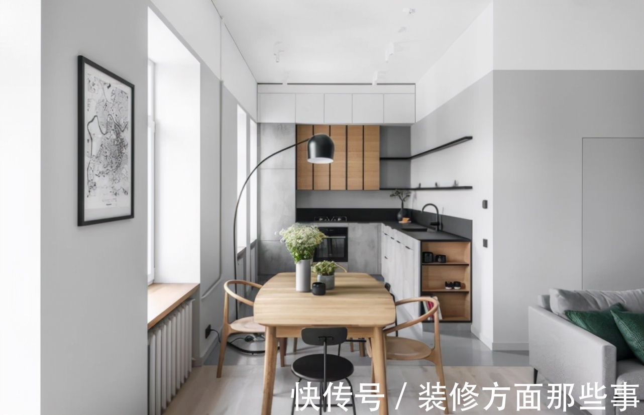 简约|90平灰色调与木质感结合的现代简约风，就是有设计感