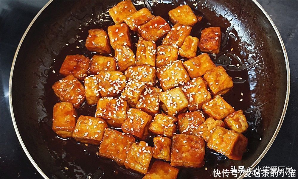 豆腐|教你好吃的糖醋脆皮豆腐,做法很简单,酸甜开胃,满满一盘不够吃