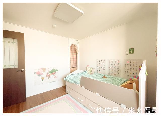 三口之家|120㎡复古风,胡桃木+白的配色干净又养眼,三口之家的简单生活!