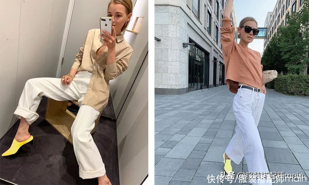 对于爱穿浅色系衣服的我来说，白色阔腿裤时髦是因为这三点