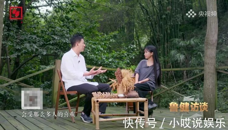 李子柒接受鲁健专访公开回应质疑,谈未来规划全程都侧着面对镜头