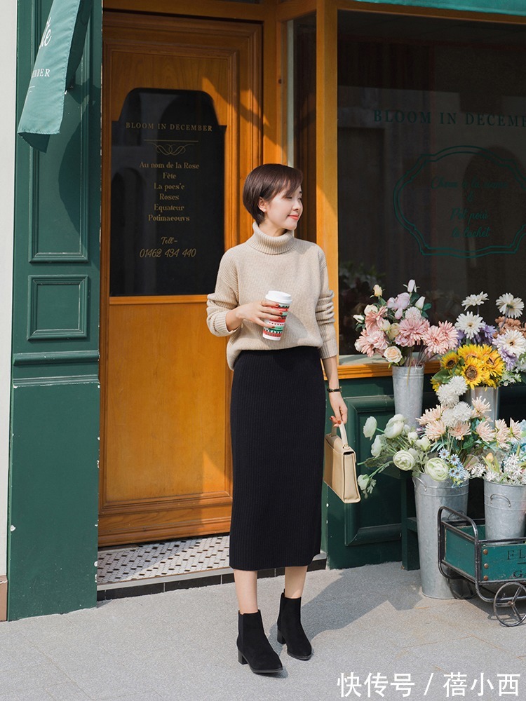 老寒腿 今年没有一双“齐踝靴”可惜了,这样搭保暖又显瘦,很适合老寒腿