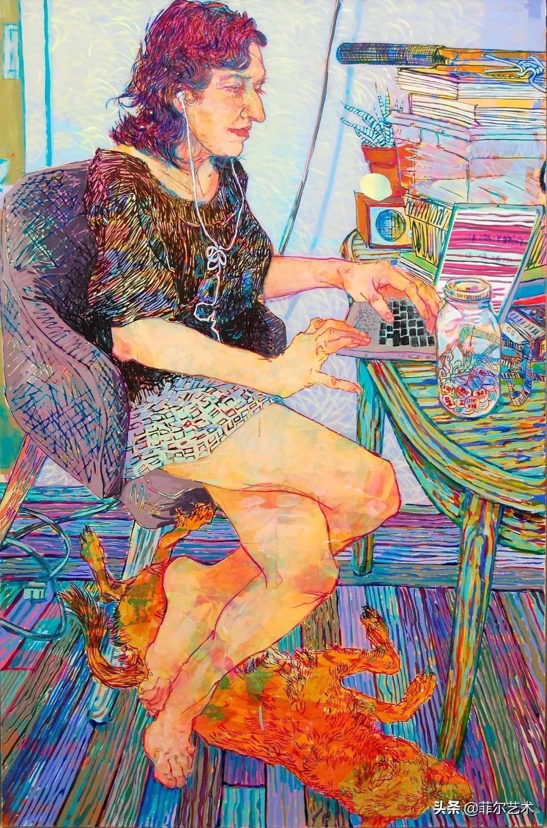 霍普·冈洛夫&美国画家霍普·冈洛夫用平静的笔触描绘强烈的感情