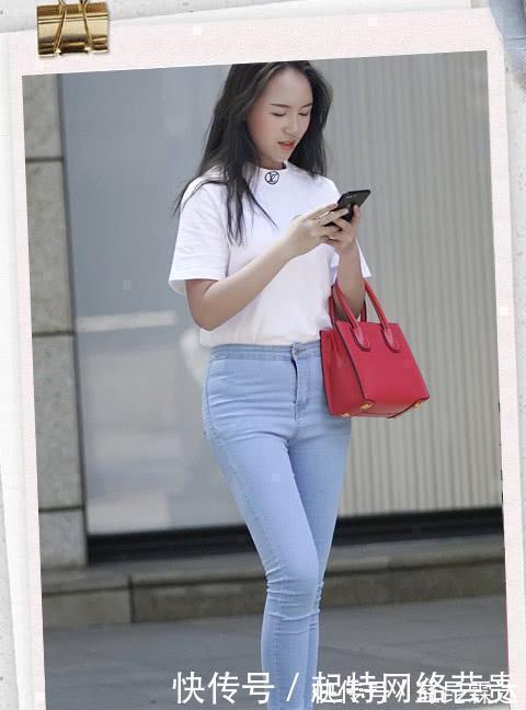 时尚 牛仔裤是典型爱美女性的必需品,精致的缝纫工艺,增强时尚魅力