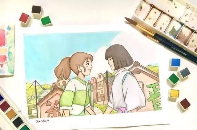 哈尔|全球掀起吉卜力画画挑战,这还是你熟悉的哈尔和千寻吗