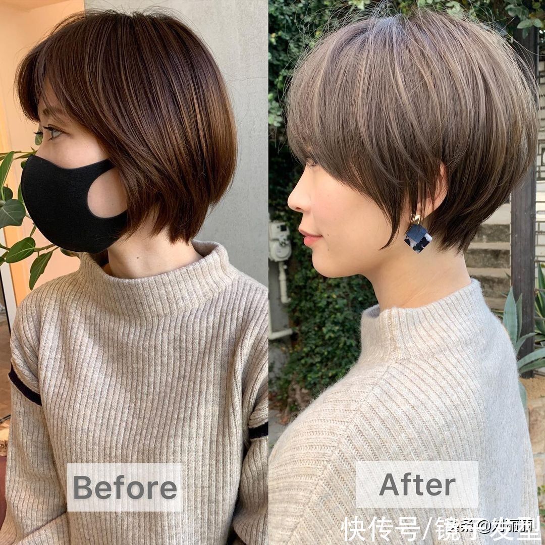 短发 换个发型,谁知变化这么大,美得就像换张脸