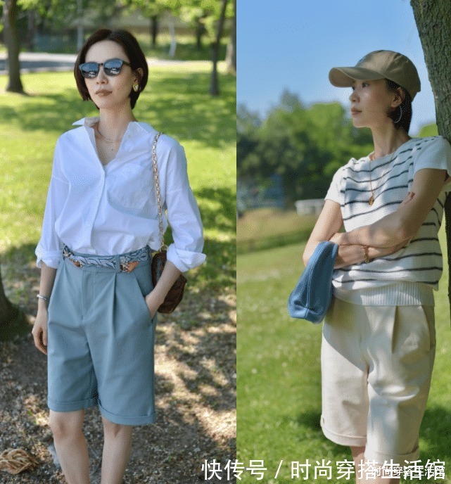 衬衣|40+女人穿衣不将就,记住这2个配色思路和3种搭配,减龄又有质感