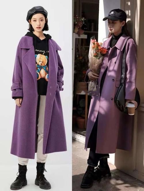 喜欢冬天穿紫色，定是个优雅浪漫的女人，若选对配色会更有气质