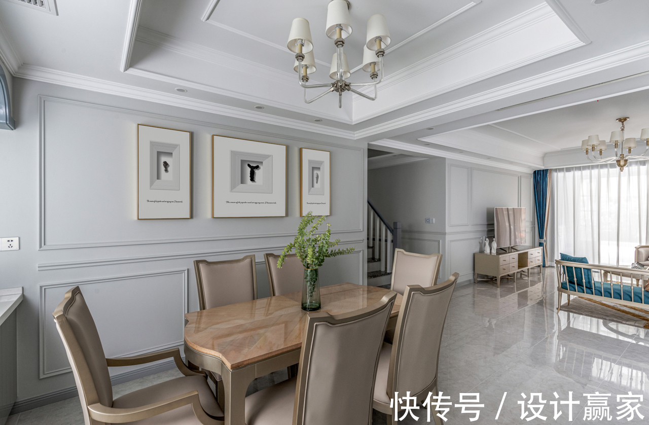 茶室|297㎡时尚美宅，华丽优雅的简美轻奢风，晒晒现场照