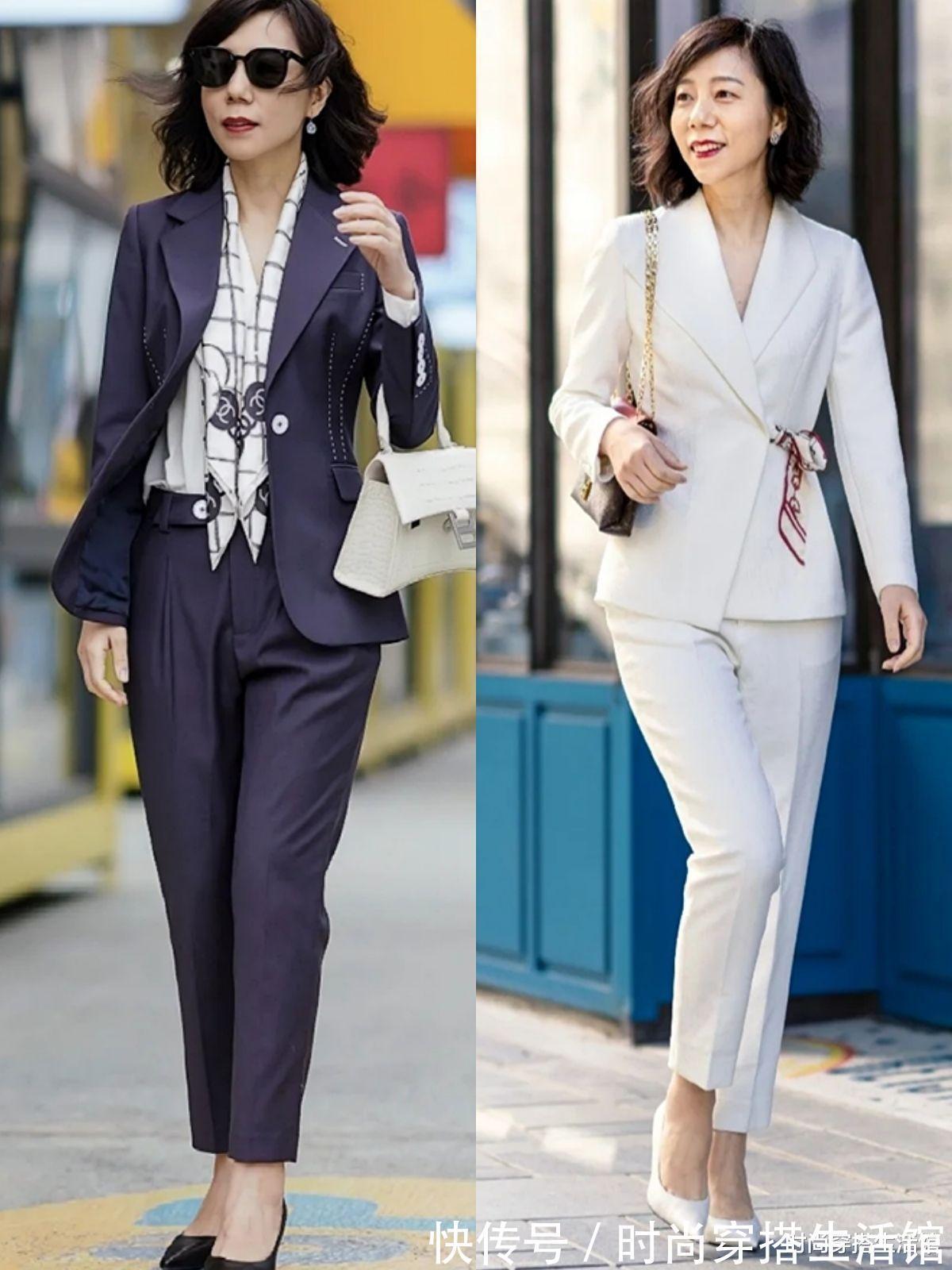 衣服|上了年纪的女人别穿太花哨，掌握这2个思路和3种搭配，时髦又减龄