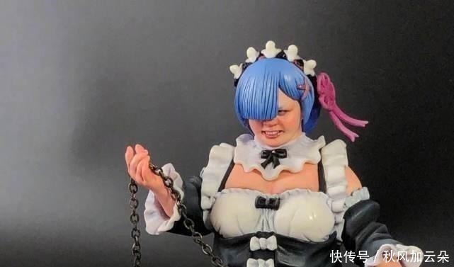 逼真|日本大神自制蕾姆“发福”手办,细节逼真,像极了“乔碧蕾”