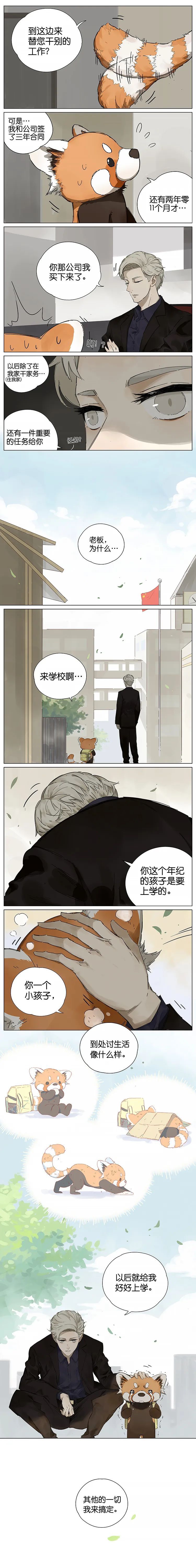 浣熊|超治愈漫画：小浣熊的打工之路