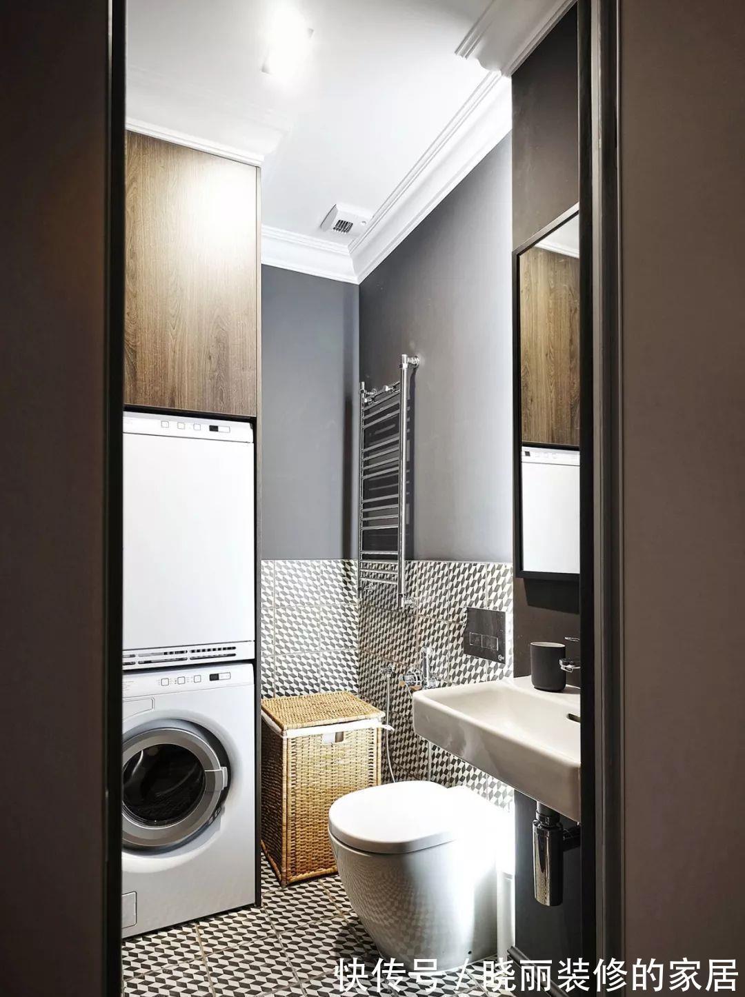 卫生间|5㎡的卫生间怎么放洗衣机?看完就知道了!