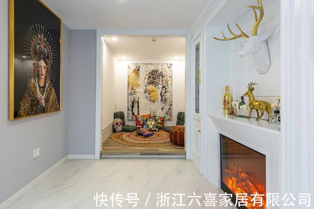 衣帽间|当时尚高级灰遇上粉色少女心，65㎡轻奢风打造理想的高品质居住空间