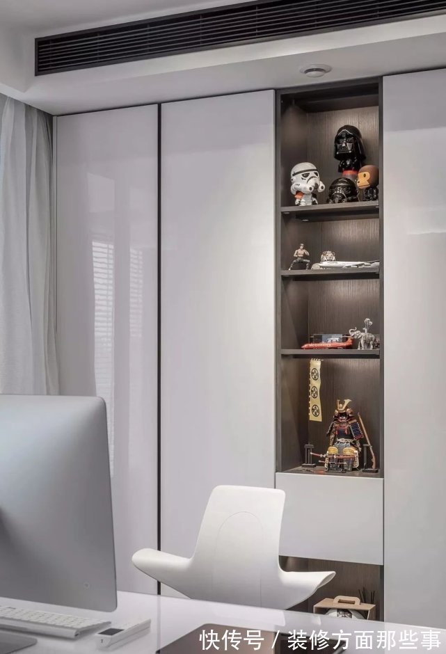 柜体|120㎡现代轻奢风开放式设计和朴素的色调,有一种高品质的氛围!