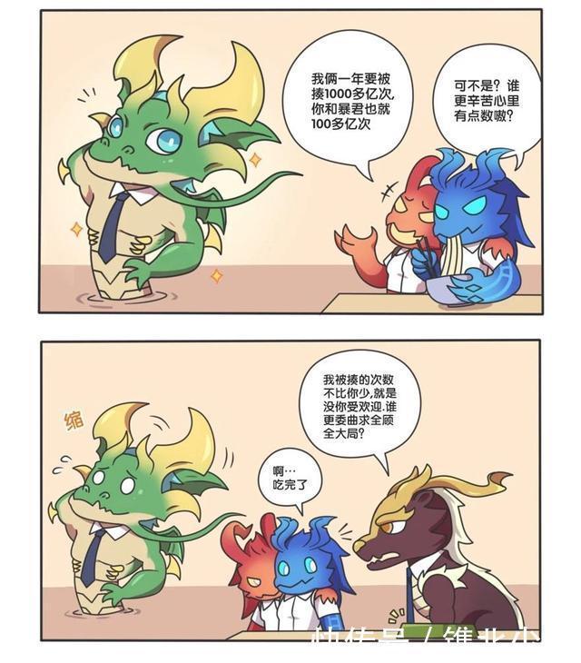主宰|王者荣耀漫画：野怪们的日常；原来先知主宰是这么来的！