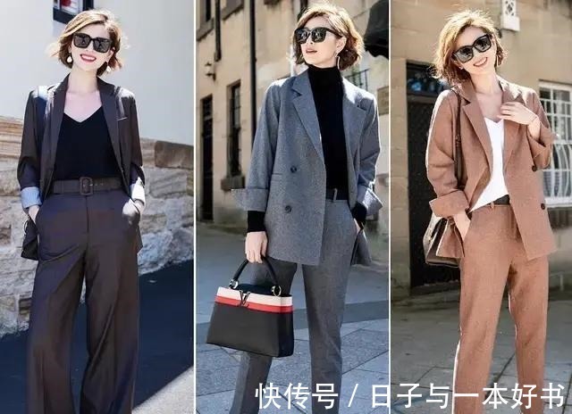 通勤风 秋冬季优雅通勤风穿搭示范,不用费力简单就可以很美!