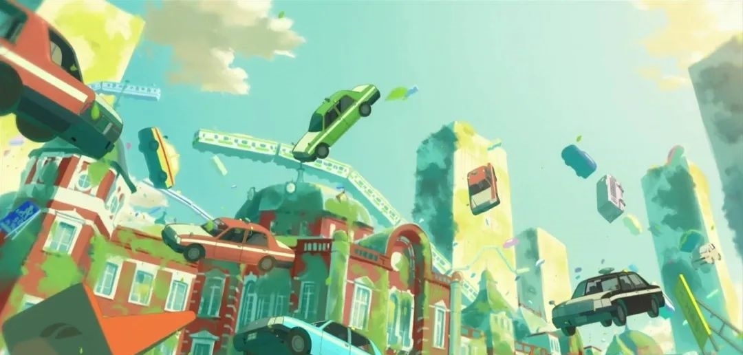 《阳光中的青时雨》:在冷暖色调编织的世界中,有春雨,也有阳光