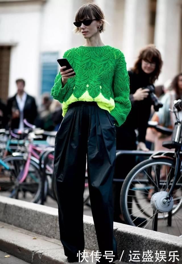 入春,你穿针织衫+阔腿裤的样子=简直太气质了