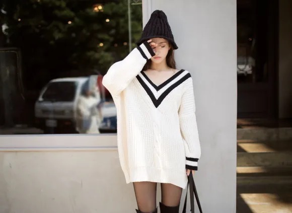 麻花|美图欣赏:孙允珠,秋日麻花编织性感露肩长衫