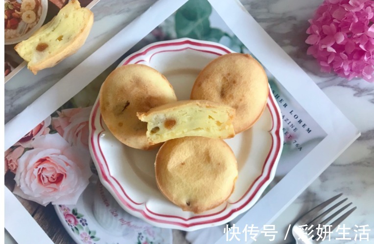 葡萄干|非常简单的小点心,酸奶糯米糕,甜而不腻,吃了还想吃