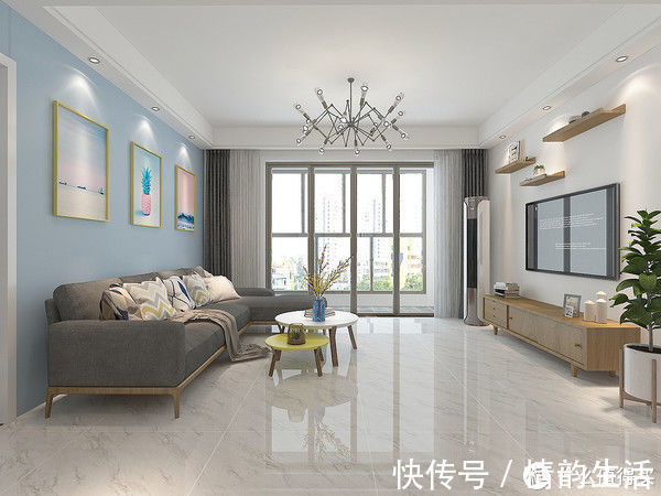 墙面|这对夫妻124㎡新房“穷装”，屋内不吊顶不做造型，也能装出高级感